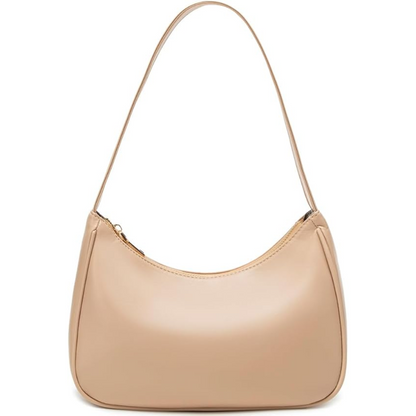 Women's mini hobo handbag. Versatile shoulder & clutch bag with secure zipper closure. A trendy compact accessory.