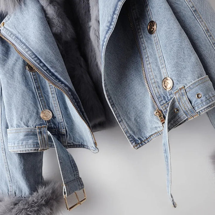 Modern women's moto jacket with elegant design, comfortable fit, and chic detailing for everyday fashion.
