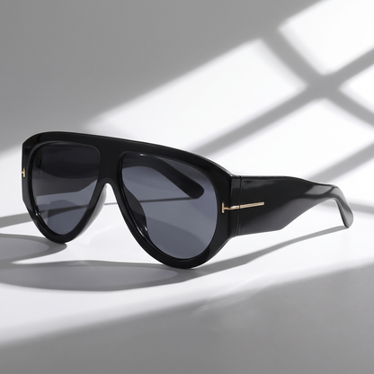 Premium women's oversized color block sunglasses, designed for ultimate UV protection and chic fashion.