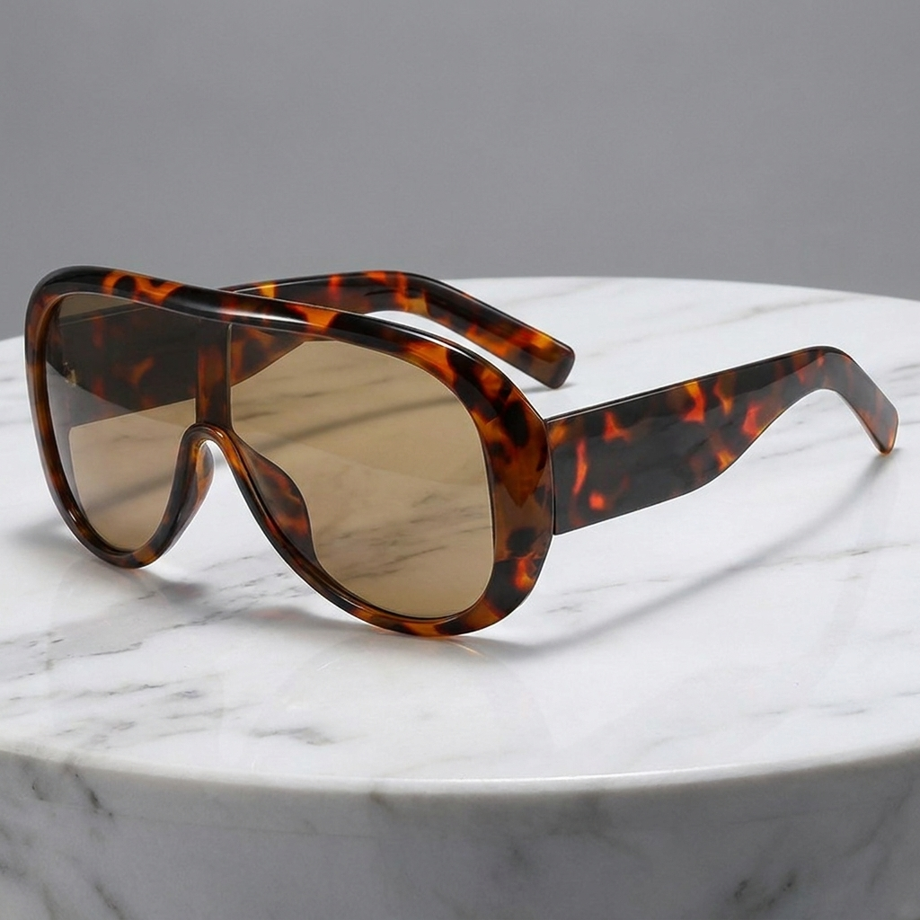 Protect your eyes in style with these chic women's pilot sunglasses, featuring UV400 protection.