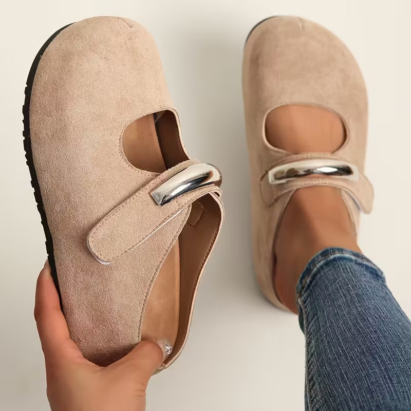 Soft suede slip-on loafers for women, combining chic design with ultimate comfort and casual elegance.