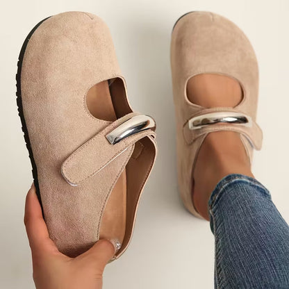 Soft suede slip-on loafers for women, combining chic design with ultimate comfort and casual elegance.