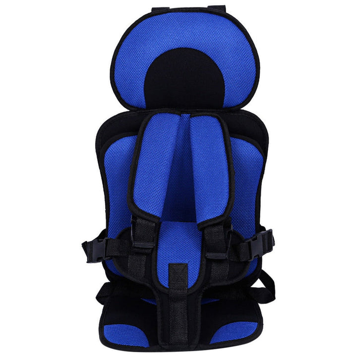 Toddler booster car seat for kids, featuring an adjustable safety harness & universal fit for vehicles.