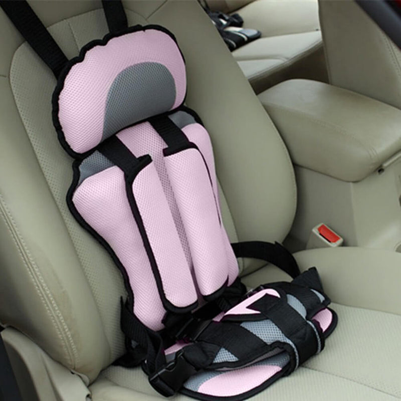Lightweight child booster seat for cars, designed for toddler safety and easy installation.