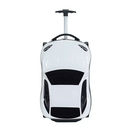 Make travel exciting with this kids' ride-on suitcase. 3D car design luggage for happy toddlers.