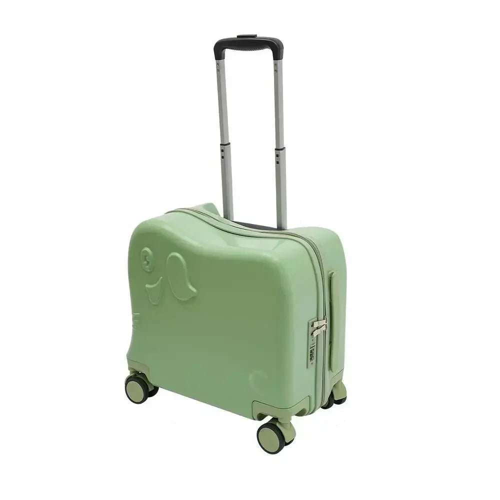 Cute cartoon elephant children's suitcase, a whimsical and practical kids luggage for fun travel & adventures.