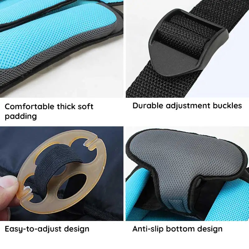 Booster seat cushion for children, toddlers & babies. Secure car travel safety. Comfort.