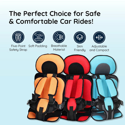 Easy-install secure children's booster car seat for baby & toddler travel safety.