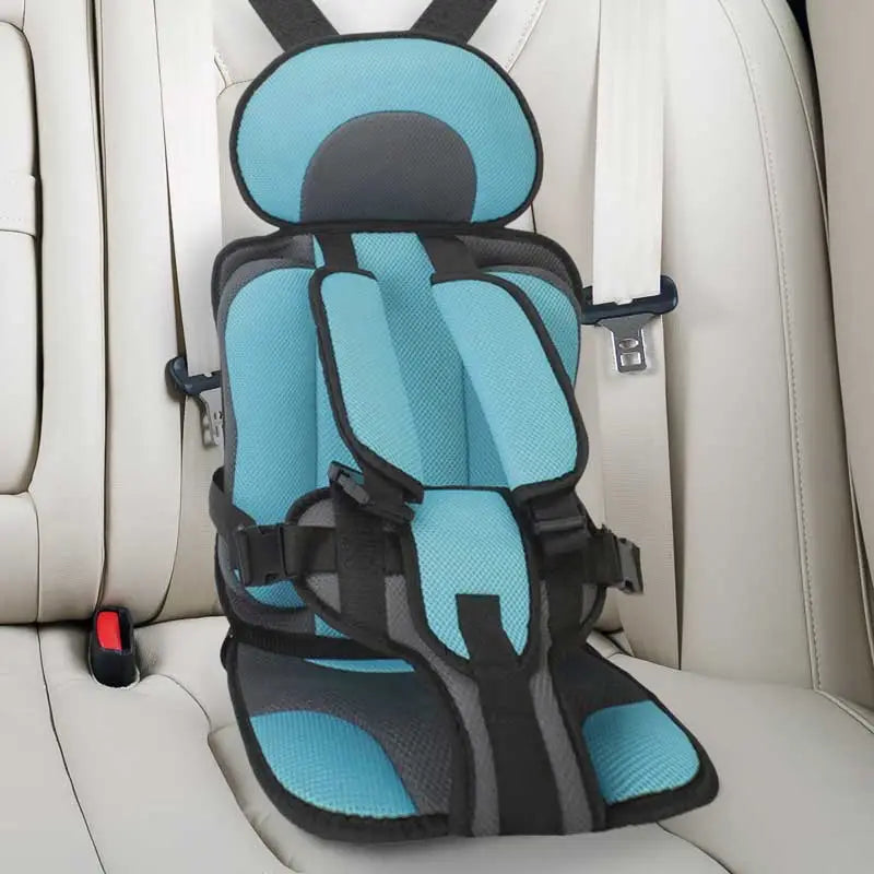 Secure child car booster seat cushion. Ultimate baby & toddler travel protection. Safety harness.