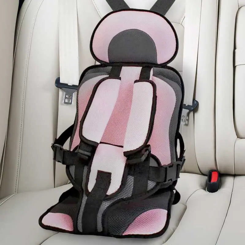 Child protection car cushion seat. Secure booster for kids' travel safety & comfort. Portable.