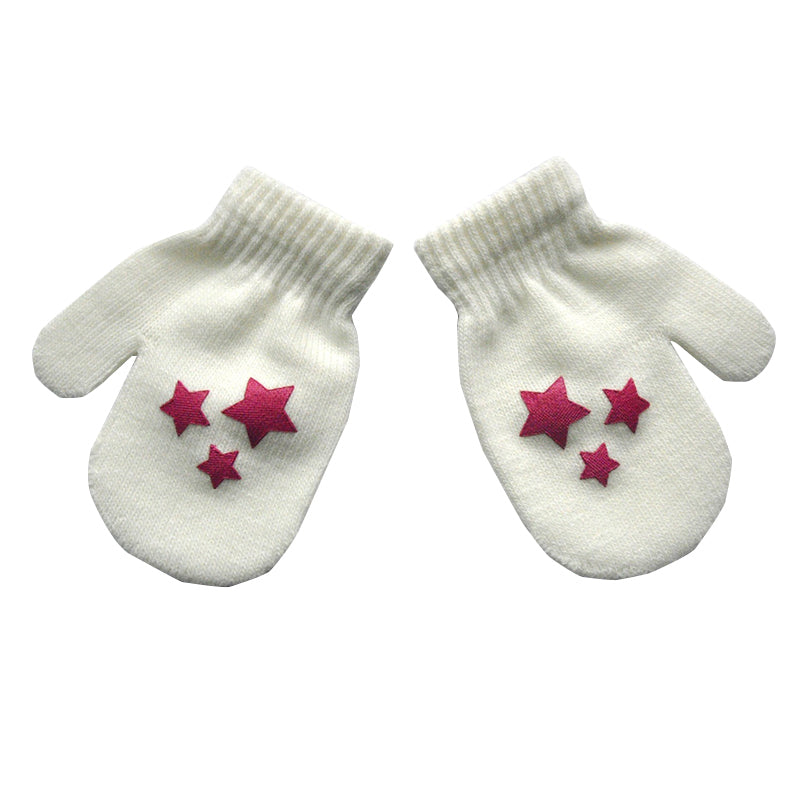 Warm kids' winter mittens, thick plush fleece lining for cozy toddler hands in cold weather adventures.