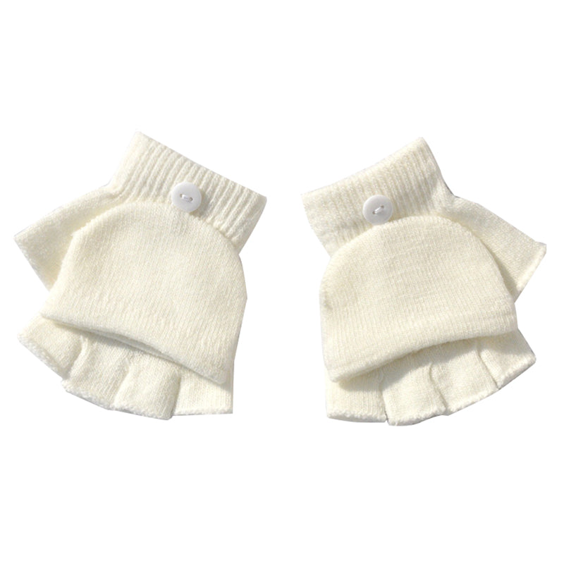 Kids' winter mittens, thick plush fleece for warmth & protection in snow; essential cold weather outerwear.