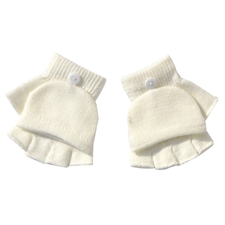 Kids' winter mittens, thick plush fleece for warmth & protection in snow; essential cold weather outerwear.