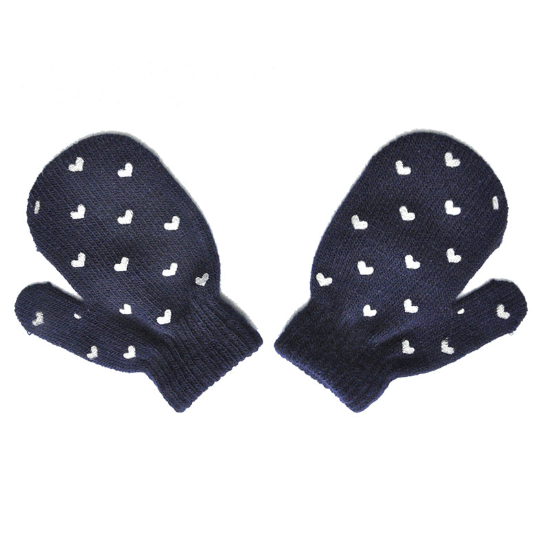 Pink children's winter mittens, thick plush fleece for girls, keeping small hands warm in cold weather.