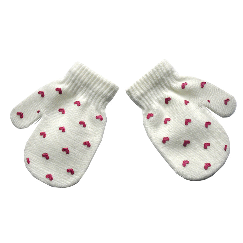 Plush fleece children's winter mittens, ideal warm gloves for snowball fights & outdoor winter play.