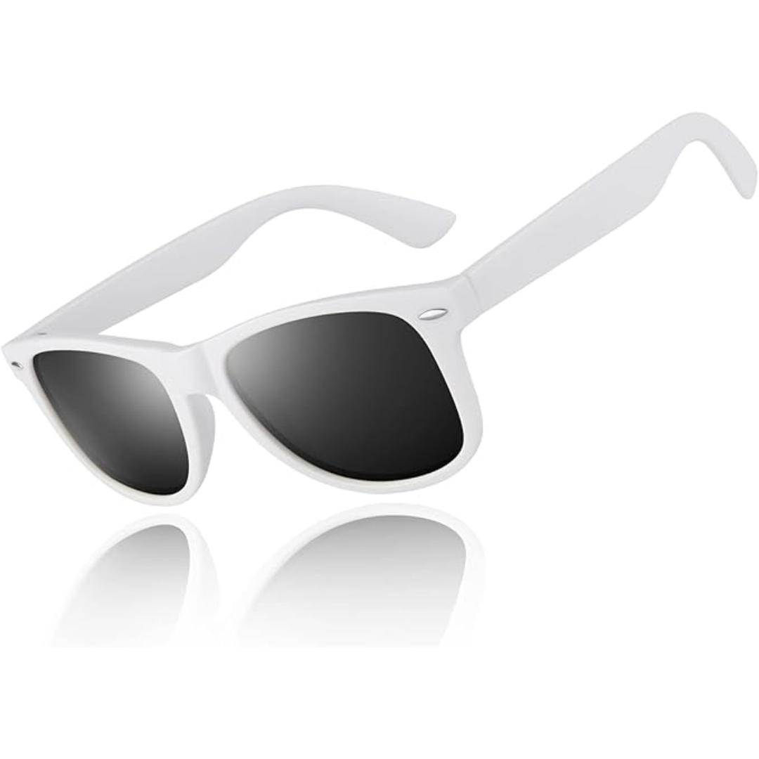 Men's 80s retro sunglasses, polarized for glare reduction. Classic design, UV400 protection, lightweight.