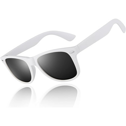 Men's 80s retro sunglasses, polarized for glare reduction. Classic design, UV400 protection, lightweight.