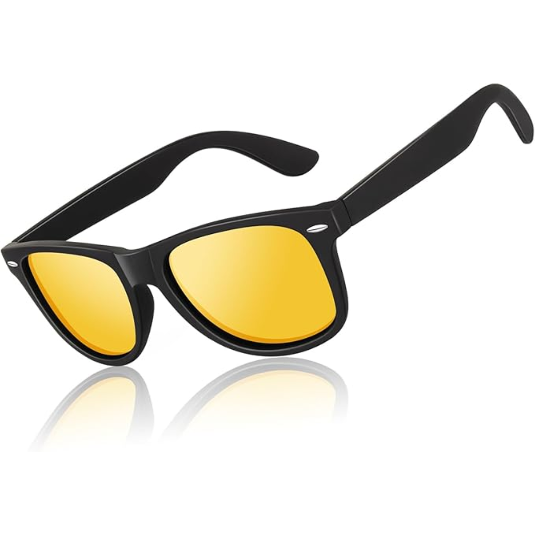 Women's retro 80s polarized sunglasses with UV400, offering clear vision & reducing glare. Fashionable.