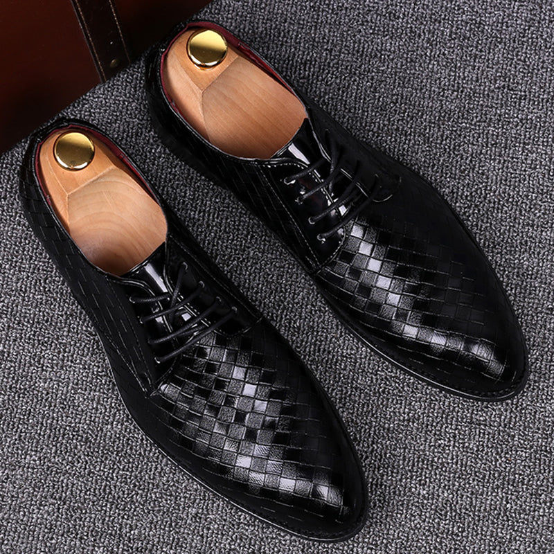 Premium leather men's lace-up formal dress shoes. Classic, comfortable footwear ideal for business, weddings & special events.
