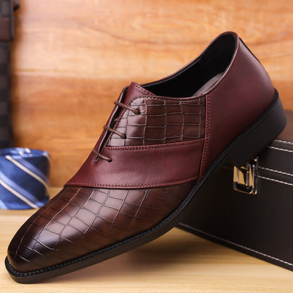 Refined black Lucente men's Oxford dress shoes, a classic style for formal footwear & business attire.