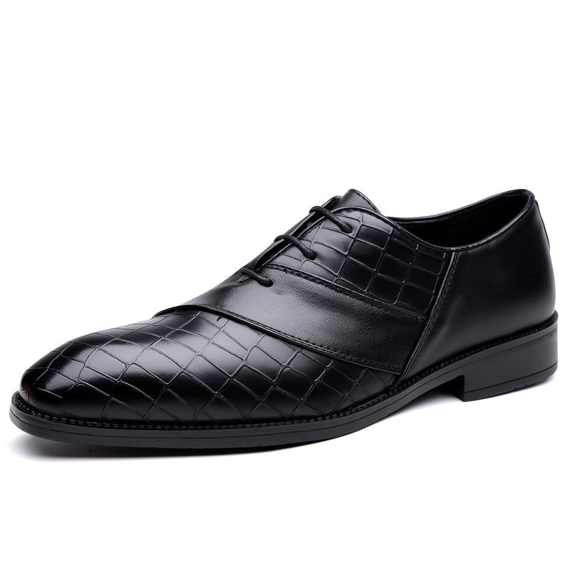 Stylish black Lucente Oxford dress shoes for men, essential formal footwear for business & parties.
