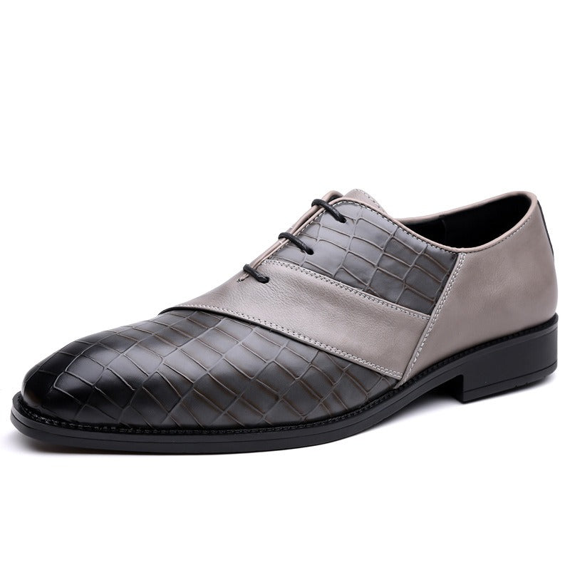 Men's Lucente Oxford dress shoes in classic black, perfect elegant footwear for any formal occasion.