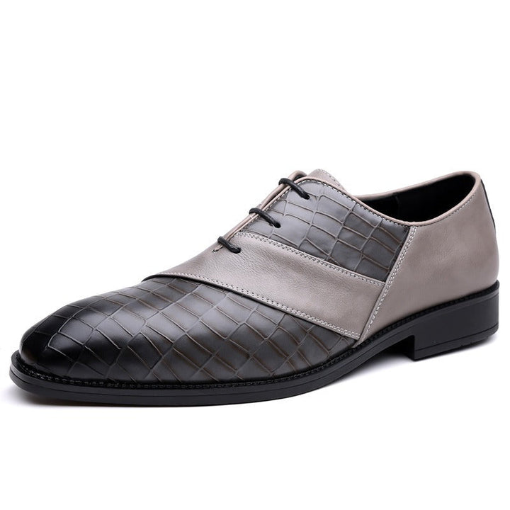 Men's Lucente Oxford dress shoes in classic black, perfect elegant footwear for any formal occasion.