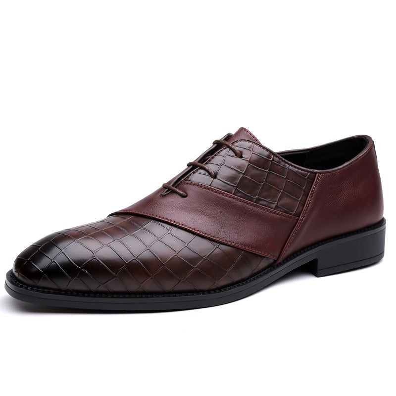 High-quality black Lucente Oxford dress shoes for men, ideal formal footwear for elegant business attire.