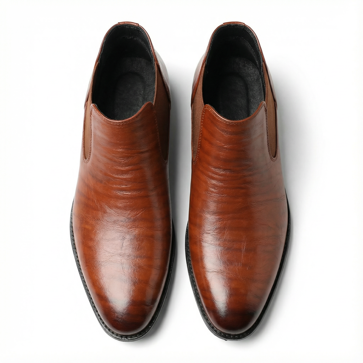 Men's durable leather Chelsea boots, perfect for a refined casual look or stylish dress boot.