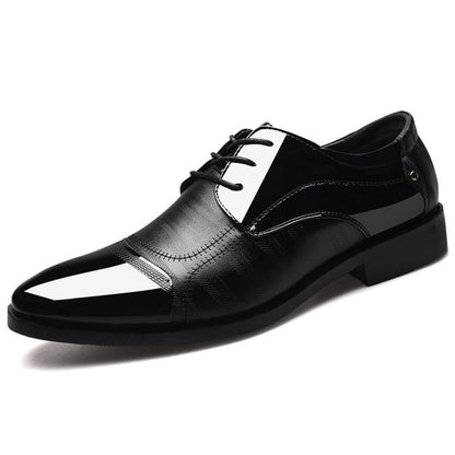 Classic men's Oxford shoes in deep burgundy, ideal for formal business or evening wear.