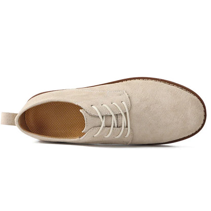 Detail shot of men's elegant Oxford dress shoes, highlighting quality leather texture & refined stitching.