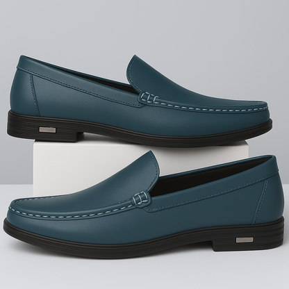 Elegant men's loafers in a classic style, versatile as dress shoes or comfortable casual footwear.