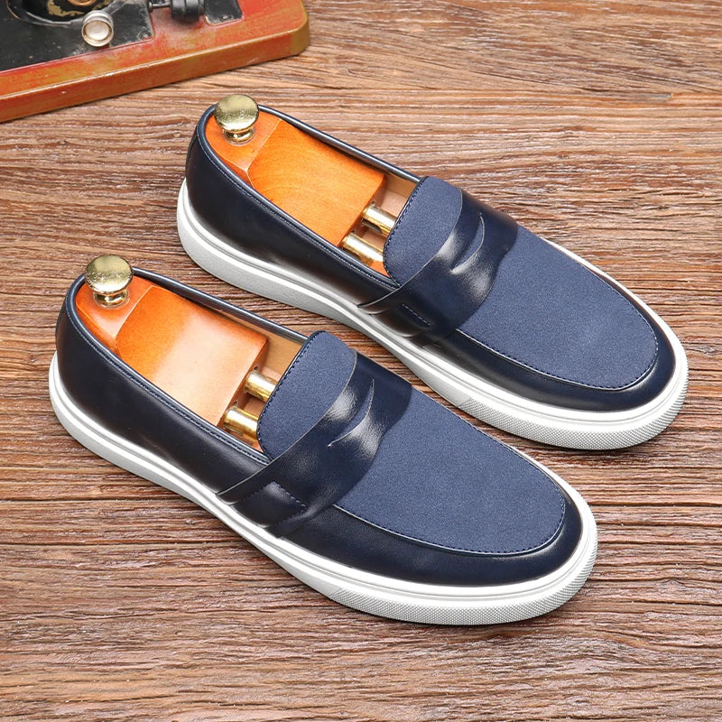 Dressy Kensington men's slip-on loafers, sophisticated footwear for formal or office wear.