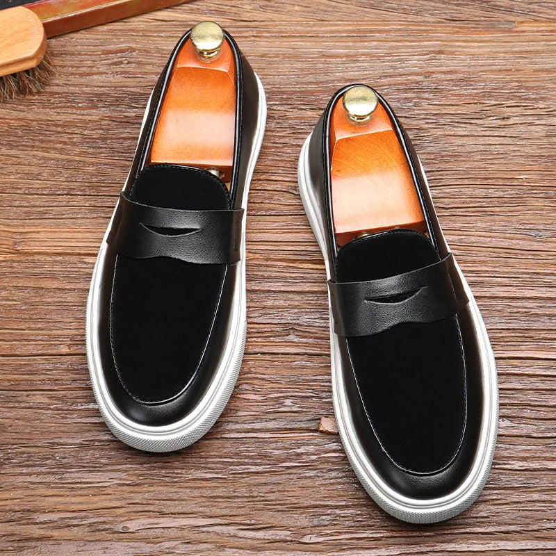 Comfortable Kensington men's loafers, easy slip-on style for sophisticated everyday elegance.