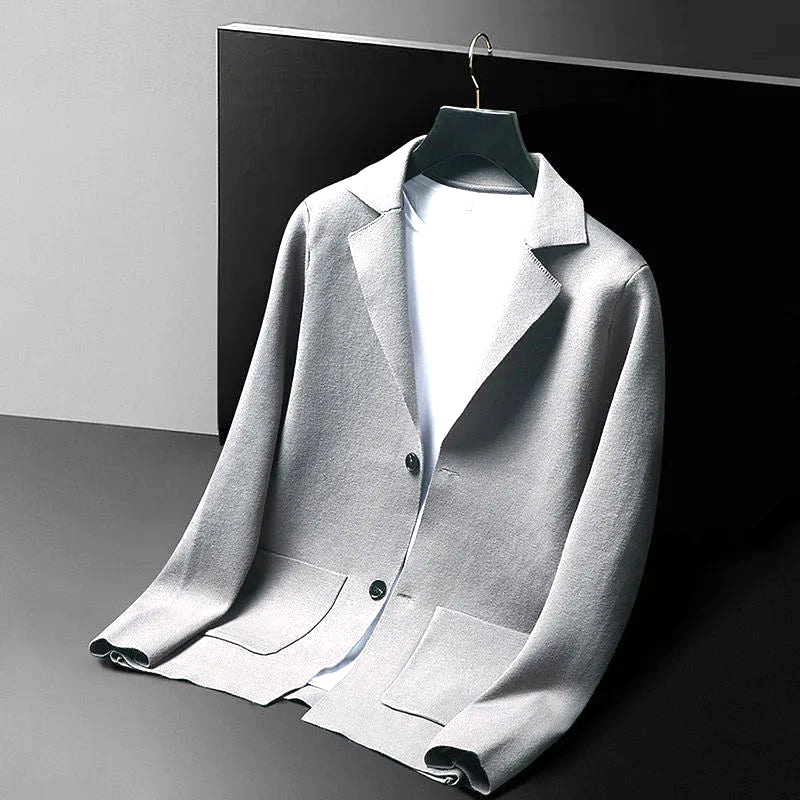 Elegant long sleeve knit cardigan, a timeless and sophisticated layer for versatile style.
