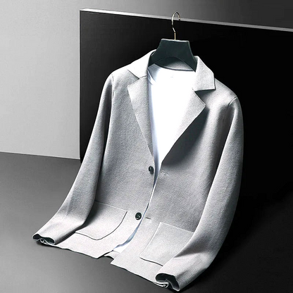 Elegant long sleeve knit cardigan, a timeless and sophisticated layer for versatile style.