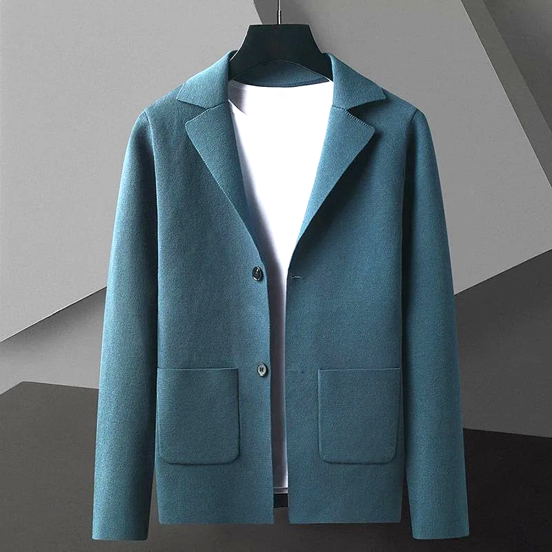 Versatile classic knit cardigan sweater, easily styled for elegant and comfortable fashion.