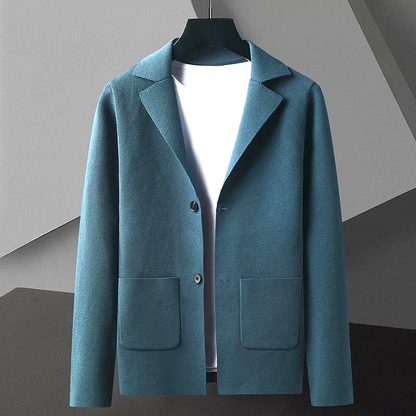Versatile classic knit cardigan sweater, easily styled for elegant and comfortable fashion.