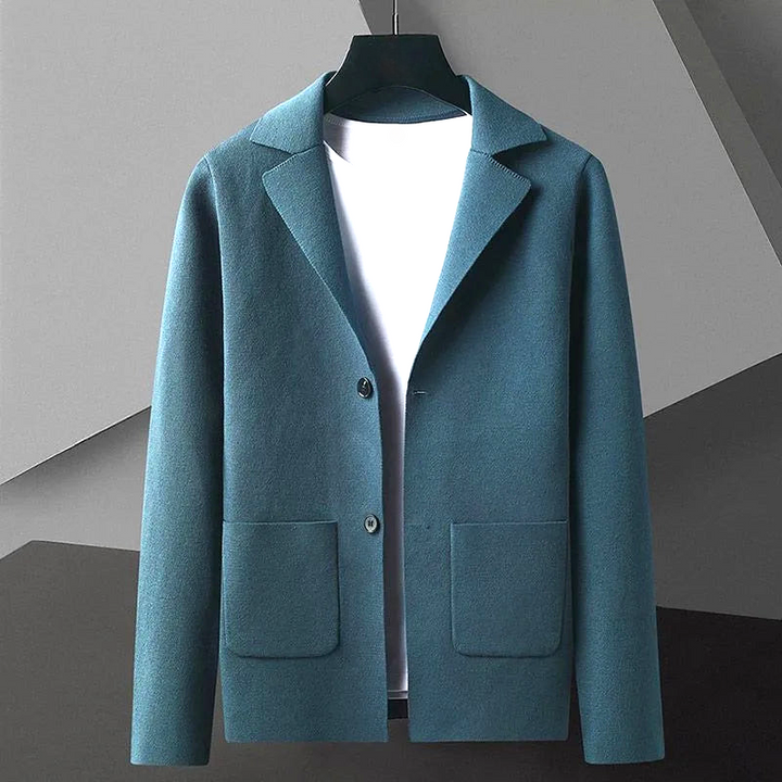 Versatile classic knit cardigan sweater, easily styled for elegant and comfortable fashion.