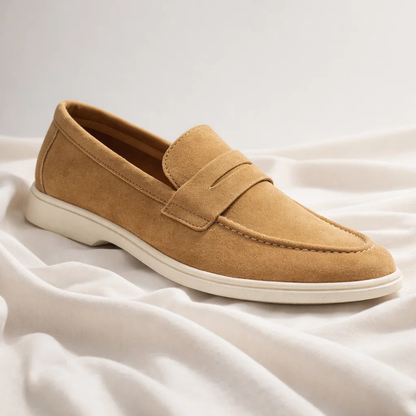 High-quality men's penny loafers, classic design with comfortable fit for casual and dress shoe style.