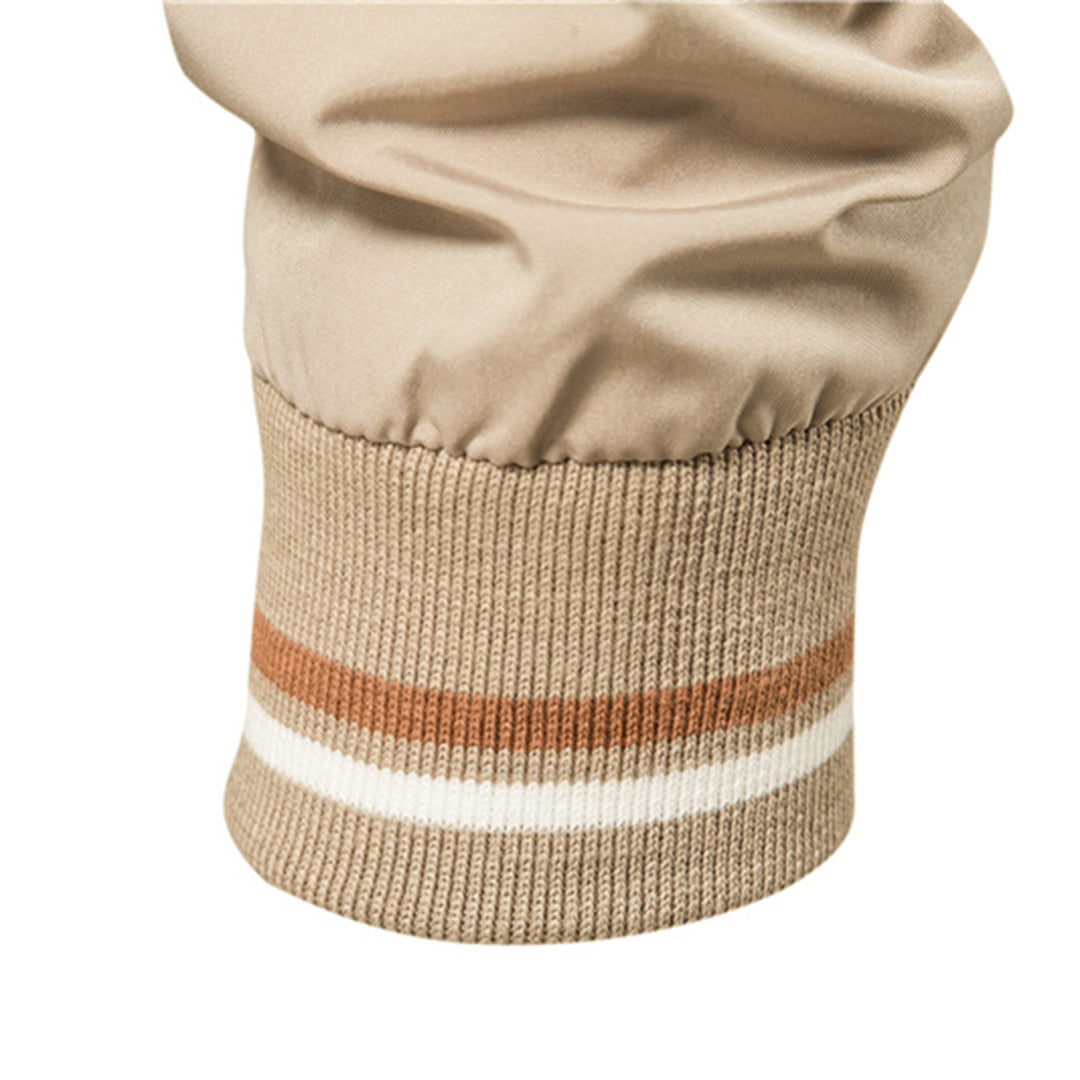 Versatile men's classic bomber jacket. Ribbed trim details, perfect for fall fashion, casual looks & everyday outerwear.