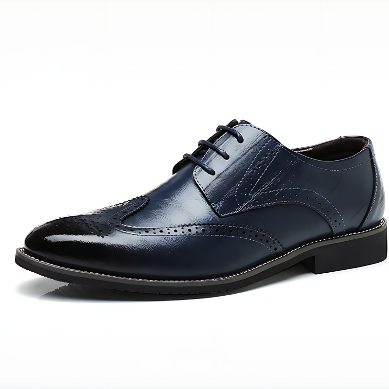 Men's formal brogue oxford shoes, perfect for business meetings, weddings, and special events.
