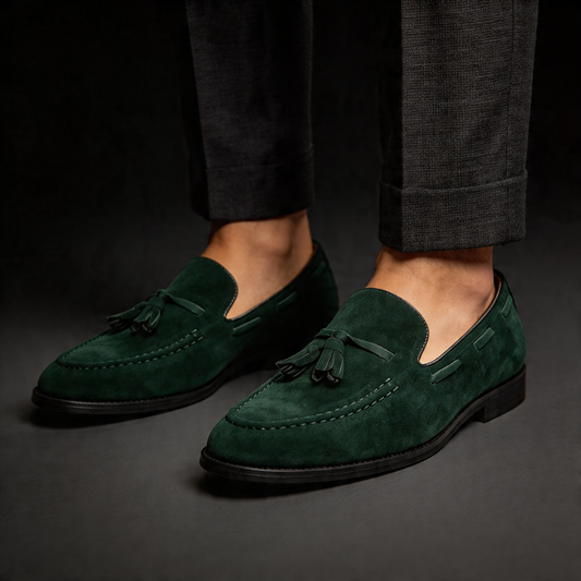 Classic men's brown slip-on loafers, perfect for refined style and all-day comfort in business casual.