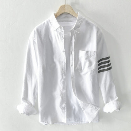 Versatile men's classic button-up shirt for everyday wear, offering smart casual style and comfort.