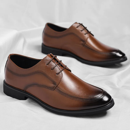 Stylish men's classic dress shoes. Versatile for office wear, business casual, and everyday comfort. Formal footwear.