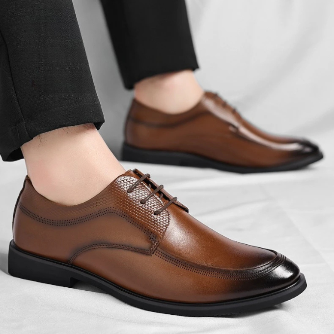 Slip-resistant men's comfort dress shoes. Excellent for office wear and formal occasions. Business casual ready.