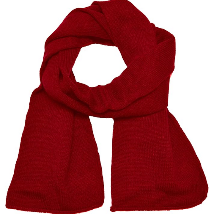 Men's classic winter scarf, double layer knit for ultimate warmth & comfort in cold weather.