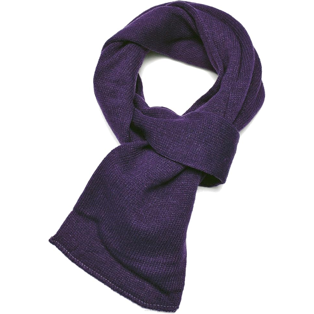 Fashionable men's knit scarf, double layer design, perfect winter neck warmer & accessory.