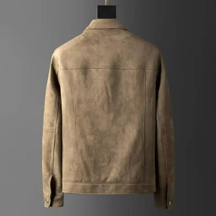 Slim fit men's Harrington jacket in stylish gray. Perfect for versatile, classic fashion.