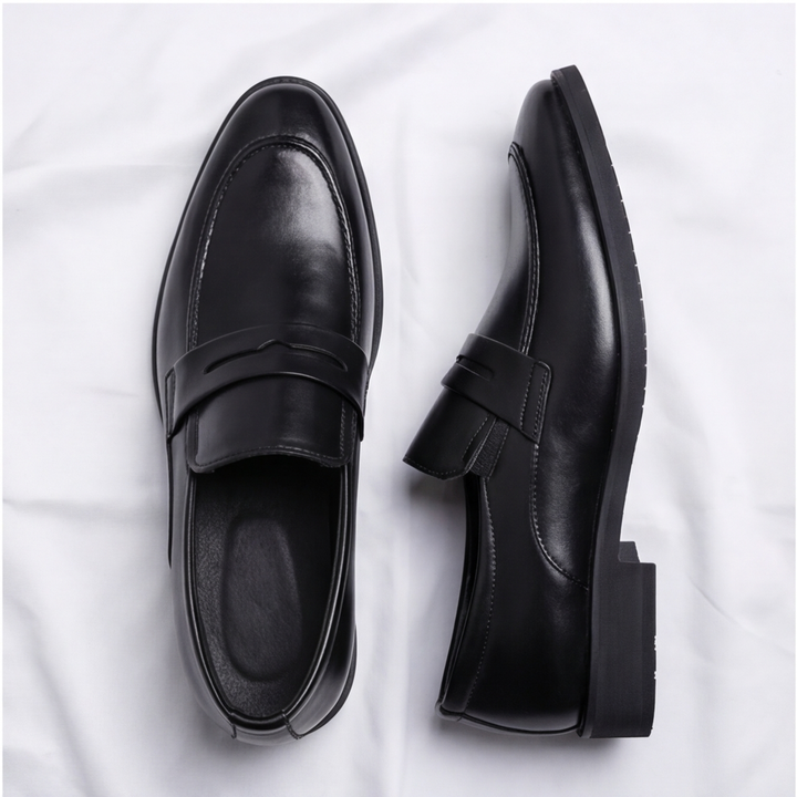 Everyday brown penny loafers for men, providing ultimate comfort and a sleek, timeless look.
